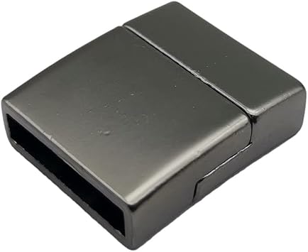 15mmx3mm Inner Size Matte Black Magnetic Clasps and Closure for Bracelet Making Metal Jewelry End 5 Pieces