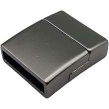 15mmx3mm Inner Size Matte Black Magnetic Clasps and Closure for Bracelet Making Metal Jewelry End 5 Pieces