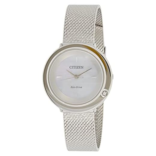 Citizen Reloj Analógico para Mujer de Cuarzo con Correa en Acero Inoxidable EM0640-82D
