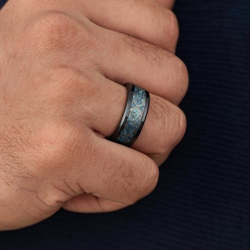 Image of Men's Stainless Steel Western Style Band Rings Collection for Men /Boy's