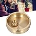 MUNEFE Brass Ashtrays for Cigarettes, Vintage Style Ashtray, Brass Craft Ashtray for Home Office Bar Cafe Hotel