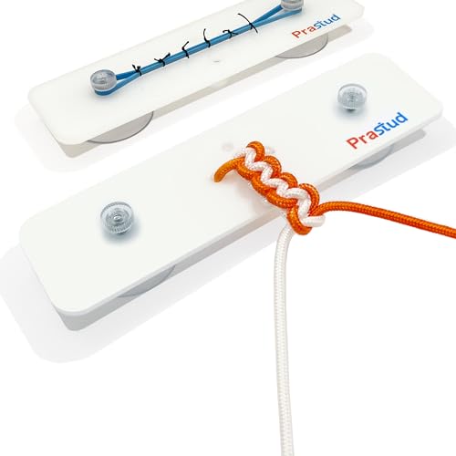 Image of Suture Knot-Tying Kit with Online Tutorials, Surgical Suture Practice Board with Cords and Rubber Bands