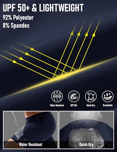 MAGCOMSEN Men's Athletic Running Shorts 8" Quick Dry Lightweight Workout Gym Sports Hiking Shorts UPF 50+ with 3 Pockets3