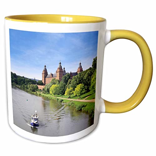 3dRose Germany, Aschaffenburg, Schloss (castle) 15oz Two-Tone Yellow Mug