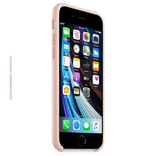 CAPA PARA CELULAR IPHONE 7 8 SE2 EM SILICONE LÍQUIDO - ROSA BABY PINK MT-8R - PCYES
