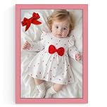 Procut Global Baby Pink A3 Modern Picture Frame for Nursery, Baby Gift - Photo Frame with Perspex Front, Wall or Tabletop Display - Keepsake for Newborn, Baby Shower & First Photo Memories