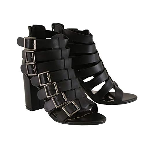 Milwaukee Performance MBL9420 Women's Black Strappy Sandal with Block Heel - 7