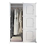 Genérico Armario ropero de imitación Madera, con Puertas correderas reforzadas para Alquiler de Habitaciones y dormitorios (Color: 20 PU