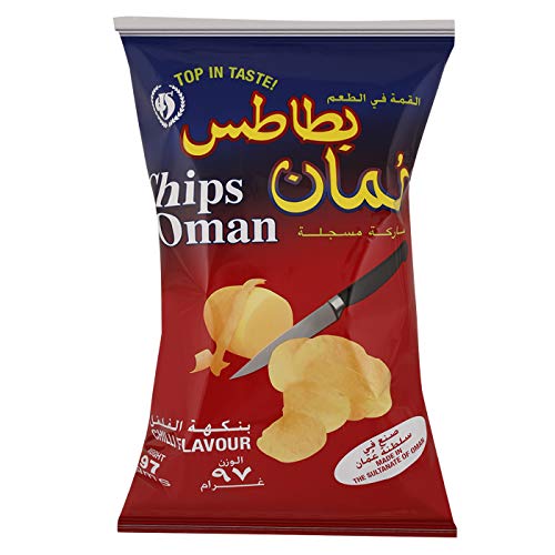 Chips oman Chilli Flavour Potato, 6 x 97 g