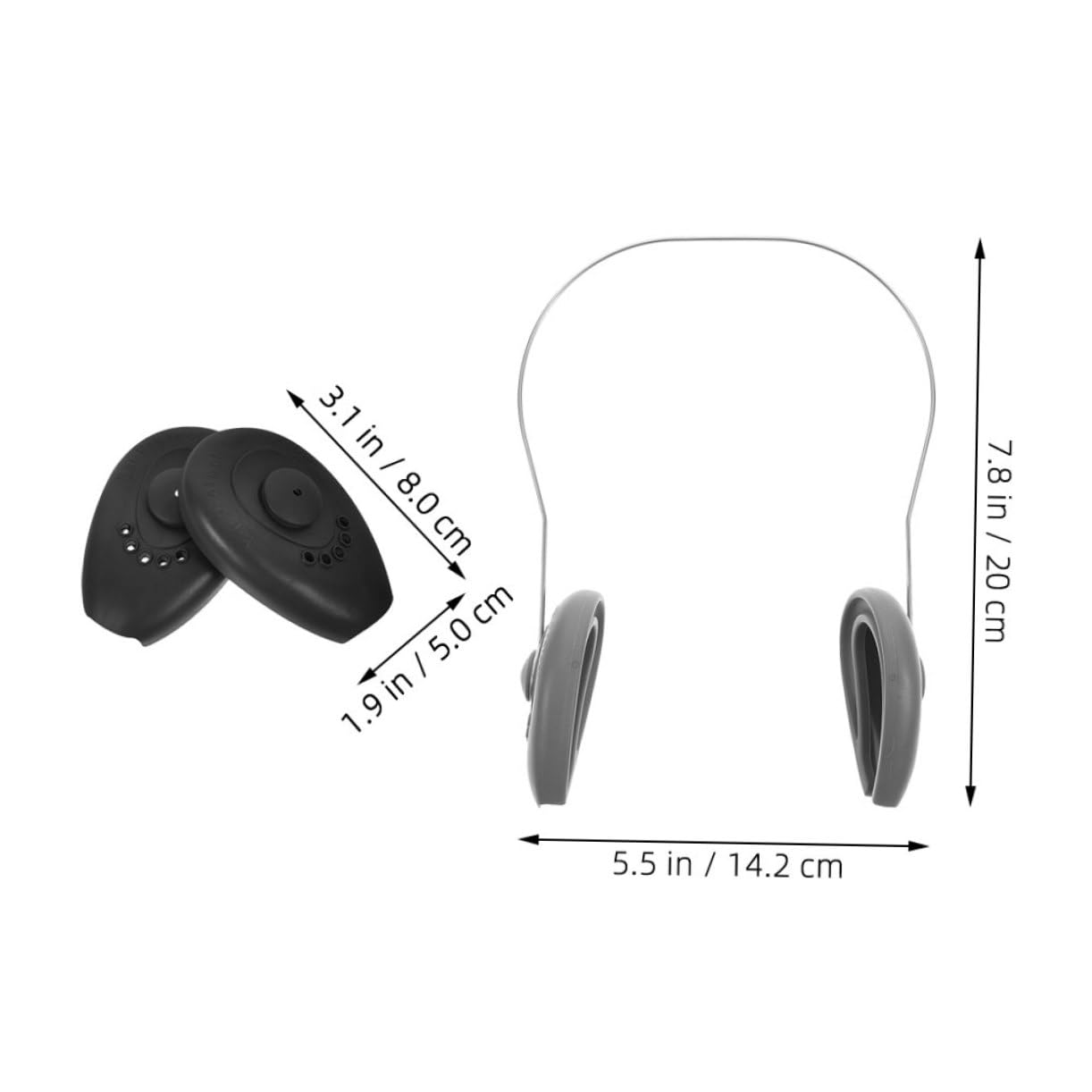 2pcs Silicone Ear Covers for Hair Dyeing and Oilproof Ear Protectors Steel Ring Soft Non-slip Muffs for Salon and Shower Use Reusable Shields for Home Hair Treatments