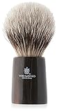 Vie Long Silver Tip Badger Shaving Brush, Horn Handle