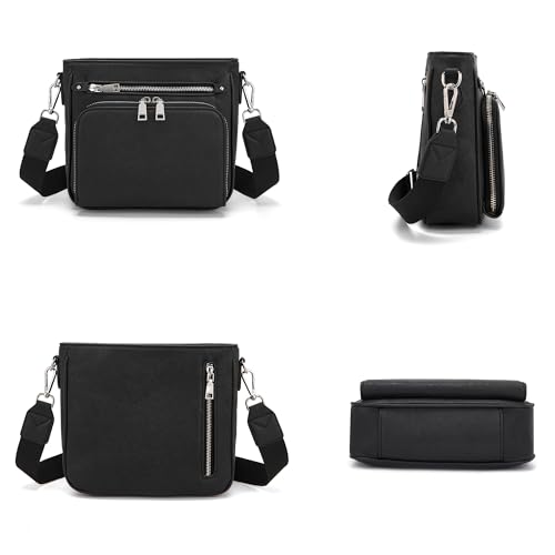Medium Crossbody Bags for Women Vegan Leather Lightweight Purses Shoulder Handbags with Wallet and Organizer Insert3