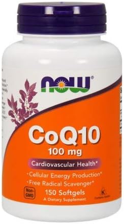 Now Foods, CoQ10, with Vitamin E, 100 mg, 150 Softgels