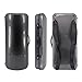 Conboxus Professional Double Case Violin(4/4) & Viola(16-17inch) Carbon Fiber,With Password Lock,2 Adjustable Straps,4 Bow Holder (black)
