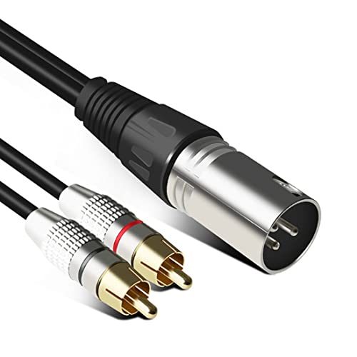 BOFRHME Cavo Audio RCA 2RCA Maschio a XLR 3 Pin