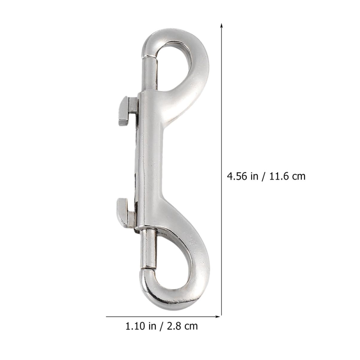 Happyyami 12kawałki Sztuk Metalowe Karabińczyki z Podwójnym Zakończeniem Do Smyczy Dla Psów i Plecaków Trwałe Zapięcia Do Ropes i Bungee Łatwe Użyciu Wysoka Stabilność