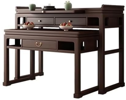 Altar Table Buddha Statue Buddha Altar Solid Wood Altar Incense Table Home Buddhist Hall Buddhist Table Chinese Modern Tribute Platform Solid Wood Buddhist Niche Altar Buddha Board Buddha Incense Hold