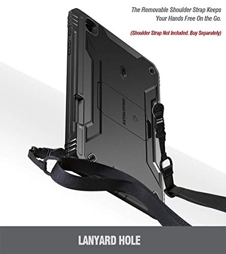 Poetic Revolution Series For Samsung Galaxy Tab S6 Lite Case With S Pen Holder, 10.4 Inch Model Sm-P610/P615 (2020 Release), Full-Body Heavy Duty Case, Built-In-Screen Protector, Black #TOP5