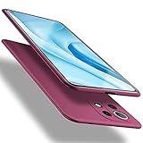 X-level Funda Xiaomi Mi 11 Lite 4G/5G/5G NE, Carcasa para Xiaomi Mi 11 Lite Suave TPU Gel Silicona Ultra Fina Anti-Arañazos y Protección a Bordes Funda Phone Case para Xiaomi Mi 11 Lite NE - Vino Rojo