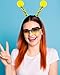 Dolkoic Bee Headband Butterfly Antenna Headband Glasses Set for Adult Bee Costumes Accessories