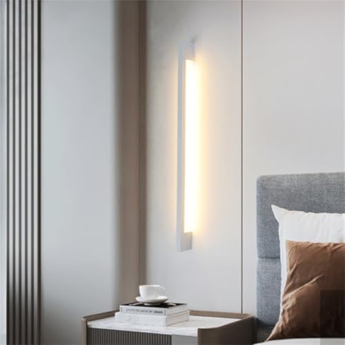 Iluminación de pared rectángulo con diseño minimalista en aluminio fino