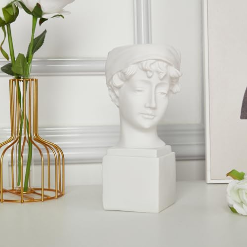 Estatua de Busto decoración de mitología Griega, Figuras de Diosa Romana, jarrones, arreglo Floral de Doble Uso, estatuas de artemisa y jarrón Adecuado para Flores secas (Estatua de niña británica)