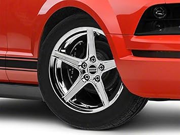 Saleen Style Chrome Wheel; 18x9; 30mm Offset Compatible for 05-09 Mustang GT, V6