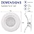 Energetic 12 Pack Retrofit LED Recessed Lighting 6 Inch, Dimmable, 12.5W=100W, Daylight 5000K, 950LM High Brightness, Simple Retrofit Downlight, Can Lights with Baffle Trim, Damp Rated, ETL & FCC