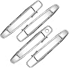 FAERSI 4Pcs Exterior Chrome Door Handle Driver & Passenger Side Compatible with 2007-2014 Chevy Silverado Suburban Avalanche Tahoe, GMC Sierra Yukon, Cadillac Escalade| Replaces# 22738722 22738721