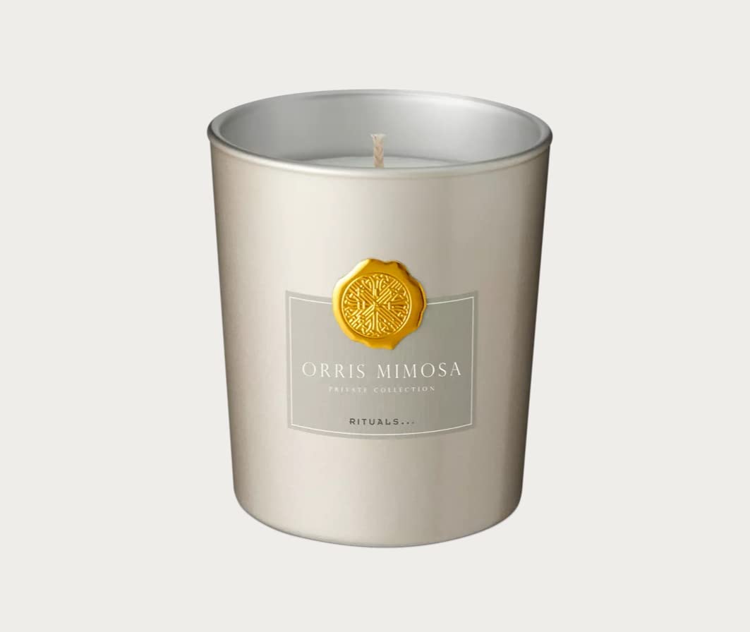 Rituals Orris Mimosa Private Collection świeca zapachowa, 360 g, naturalny wosk rzepakowy