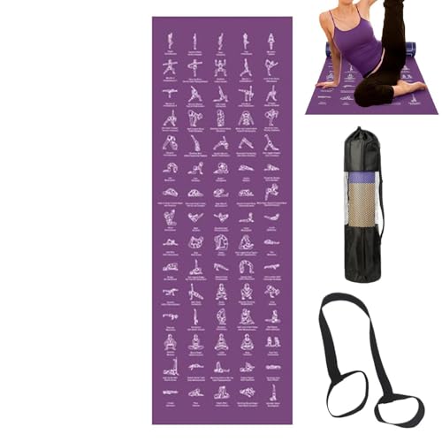 Tapete de yoga grueso para pilates y fitness en el hogar o estudio de entrenamiento