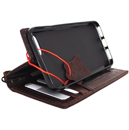 Genuine Italian Full Real Leather Case For Iphone 8 Book Wallet Thin Cover Handmade Luxury Cards Slots Retro Classic Slim Holder Daviscase #TOP5