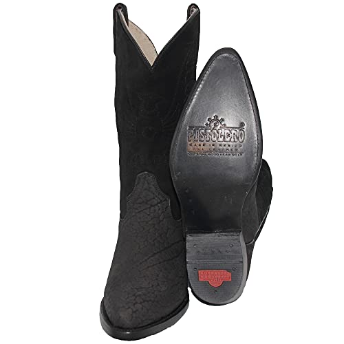 Western Shops Men’s Genuine Leather J Toe Bull Neck Print Western Cowboy Boot4