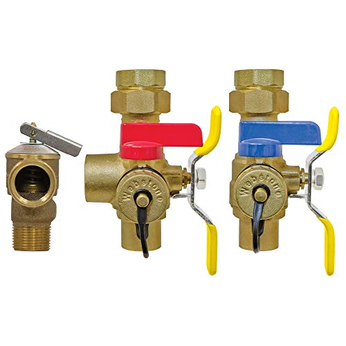 Webstone 54443WPR Isolator E2 Tankless Water Heater Service Valve Kit, 3/4-Inch Sweat