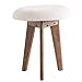 ZHAOFENGE-Hocker Alle Massivholz Soft Case Dressing Hocker Resthocker Tischhocker Spielhocker Lernhocker Hocker Wechseln Schuhbank Makeup Hocker Stoff (Farbe : Weiß)