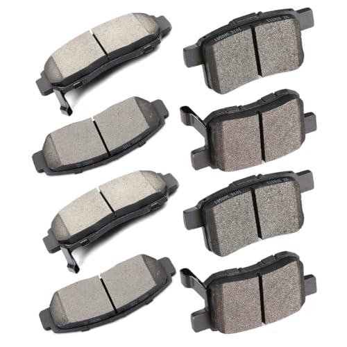 Image of cciyu D787 D1451 Front & Rear Disc Brake Pads Kit For Acura TSX 2009-2010,For Honda For Accord 2008-2011 8PCS