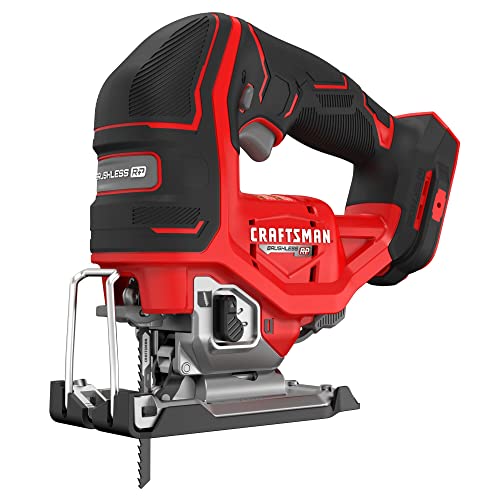 CRAFTSMAN V20 RP Cordless Jig Saw, 3 Orbital Settings, Up to 3,200 SPM, Variable Speed Keyless, Bare Tool Only (CMCS650B) by CRAFTSMAN - Used condition - US$121.32