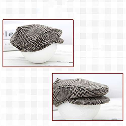 Toyvian Adereços de Fotografia de Bebê Recém- Nascido Calças Suspensório Xadrez Conjunto de Tampa Po