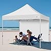 MASTERCANOPY 8x8ft Canopy SunWall Instant Canopy SideWall for Pop Up Canopy Tent Gazebos, UV Protection Sidewall Only, Spliceable (1 Pack, White)