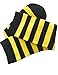 DOREMIYA Women's Leg Striped Socks Sports Music Festival Outdoor Activities Anti odor and Sweating Role Playing Autumn and Winter Warm Leg Socks Black and Yellow striped socksbee socks