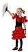 Folat Robe Flamenco espagnole pour Fille Taille M (116 - 134), Rouge