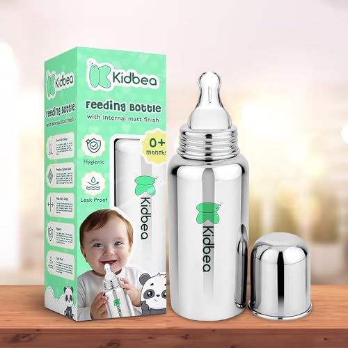 Kidbea 250ml Stainless Steel Baby Bottle