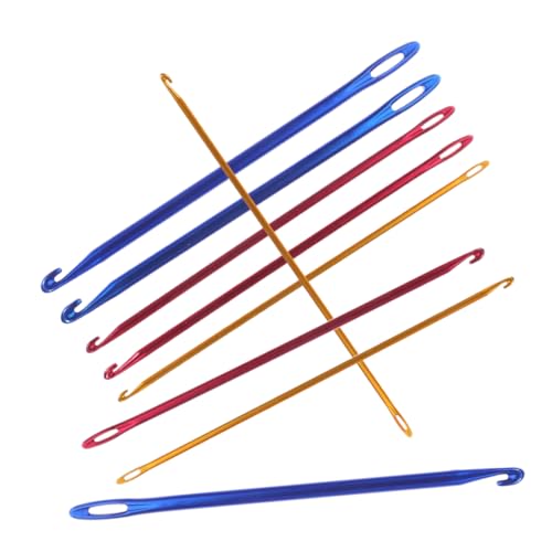 Veemoon 9pcs Crochet Hooks with Innovative Design for Yarn Knitting Lightweight Single-Headed Needles for Crafts and Sewing Projects