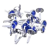 Veemoon 200pièces Attaches Parisiennes Rondes avec Strass Épingles Métalliques pour Loisirs Créatifs Scrapbooking Et Décorations DIY