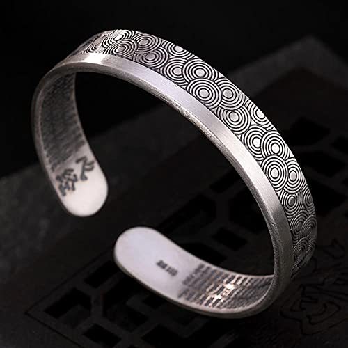 Bague de Bon Augure Argent S999 - Un Symbole Sacré de Paix Intérieure