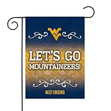 Rico Industries NCAA West Virginia Mountaineers Mountain Strong 13" x 18" Double Sided Garden Flag
