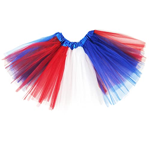 4Th Of July Girls Tutu Skirt Red Blue And White Usa Patriotic Costume Independence Day American Us Flag Tutu,Ballet Tulle Tutu Skirt Layered Rainbow Tutu Skirts #TOP29