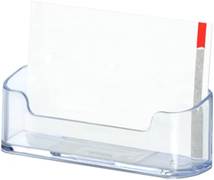12 Pcs Clear Acrylic Business Card Holder for Table Desk Home and Office