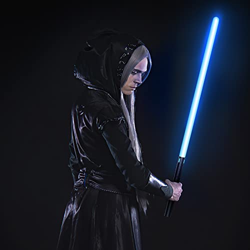 Yotomot Lightsaber Metal Hilt 15 Colors Changeable, Light Saber Cosplay Toy Support Heavy Dueling With 9 Sound Fonts 4 Black #TOP2