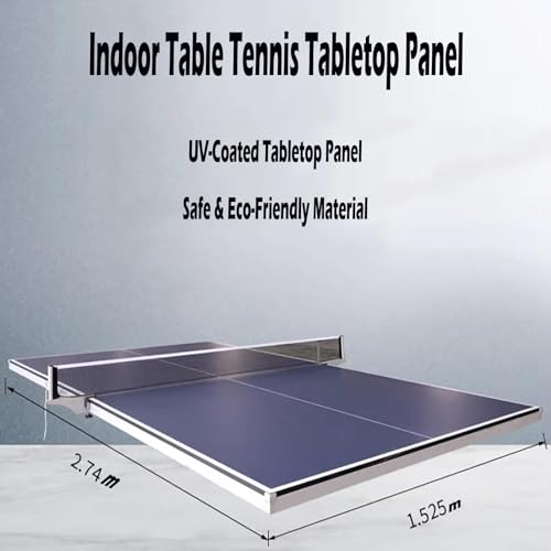 Tavolo da ping pong – Dimensioni da torneo per interni ed esterni, con rete, design pieghevole con ruote per la casa e la scuola ricreativa